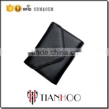 Colorful Factory Direct Wholesale Lichi Pattern Genuine Leather Customize RFID Blocking Card Holder