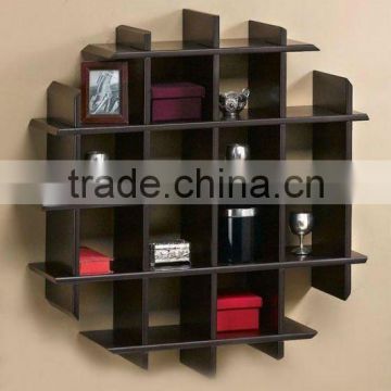 pretty decorative household wooden wall shelf