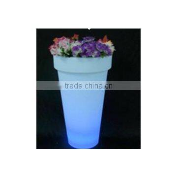 D47*H95cm Glow LED Flowerpot for Event / Plastic LED Flower Planter for Garden Project photo-2
