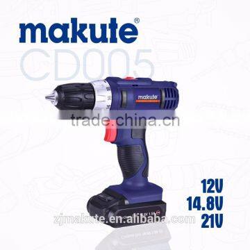 MAKUTE hot selling powerful 10mm power craft cordless drill (CD005)