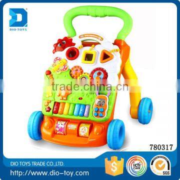 New plastic musical learning baby walker with toys