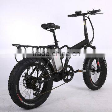 20'' x4.0 Folding Electric Bike with 8FUN 500 Motor and SAMSUNG 48V10Ah Batery