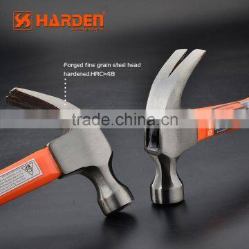 Professional Carbon Steel Hand Tool Fiberglass Handle Claw Hammer photo-2