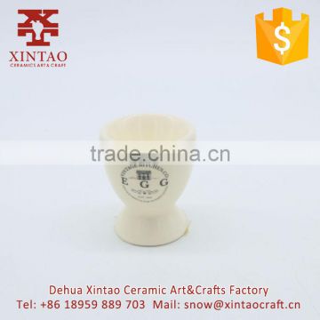 High quality promotion white ceramic decorative Egg cups for gifts and tableware