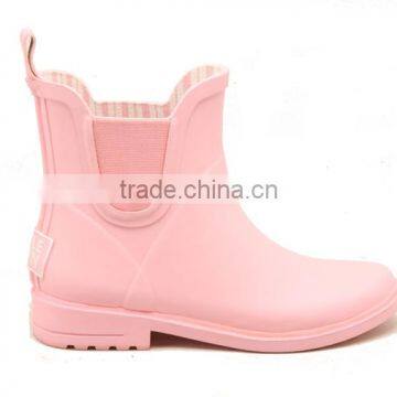 Light Pink Basic Style Boot for Girls Colorful Rain Boots for Girls Rubber Gumboots Custom Printing Fashion Latex Rain Boot photo-4