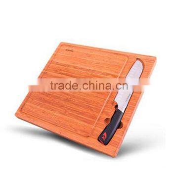 Customsiezd bamboo cutting board with knives storage drawer,chopping blocks