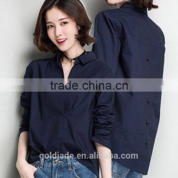 2017 latest fashion design women casual shirt blouse women summer