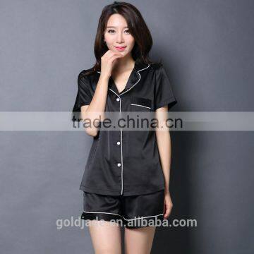 100% Cotton Sexy Pajamas for Women Fabric for Pajamas Short Sleeve Women Pajamas photo-2