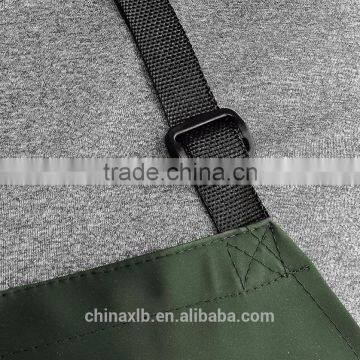 Dark Green Heavy Duty Waterproof With Neck Adjuster Durable Long Kitchen Dishwashing Bib 41" x 27" PVC Vinyl photo-3