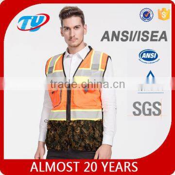 2017 high visibility safety vest with pockets