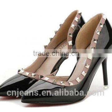 GZY Guangzhou Stock Lot Cheap Fashion Women Heel Shoes photo-3