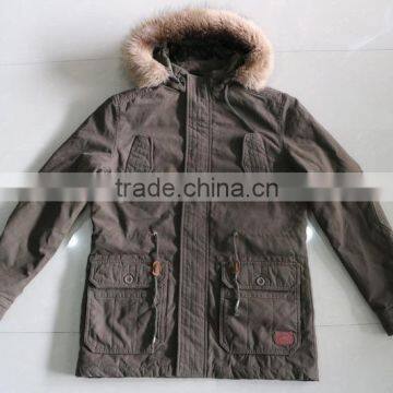 European design high quality winter cotton jacket for men