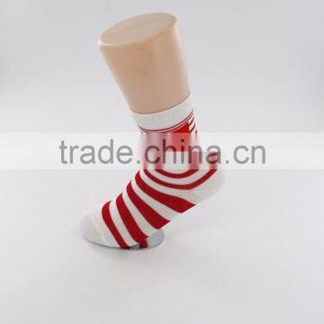 women thin strip socks with mercerized cotton for summer