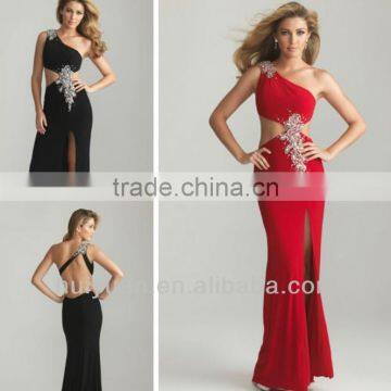 2014 Newest Style Backless One shoulder Beautiful Dresses