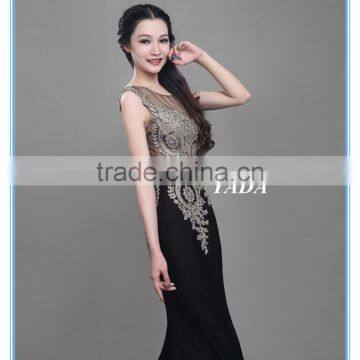 Elegant Lace Beaded Embroidery Mermaid Long Evening Dress photo-6