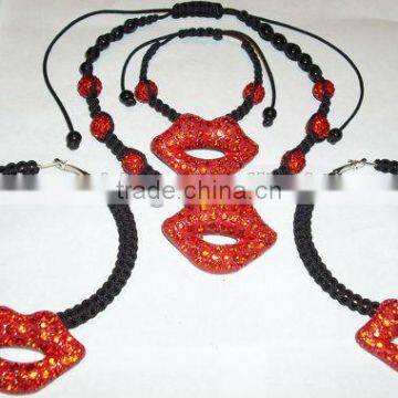 Silver Plated Lovely Fish Family Jewelry Sets Necklace Bracelet Earrings Turquoise Jewelry Sets For Girls photo-3