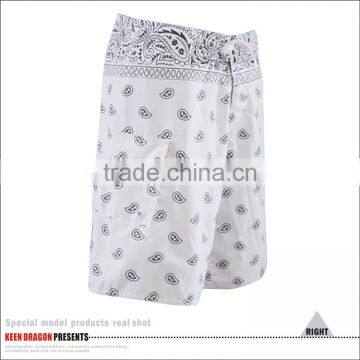 Cheap Wholesale Beachwear Sublimated Printing Mens 4-way Stretch Board Shorts photo-4