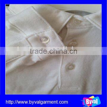 Factory Direct Sale 100% Cotton White Polo Neck Botton Neck Shirts photo-3