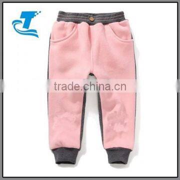 Casual Winter Girl Thicken Fleece Kids Pants