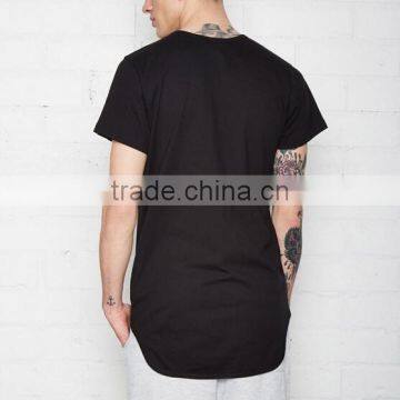 High Quality Custom Long Hem T-shirt photo-4