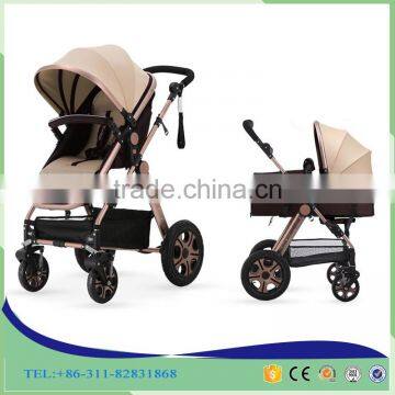 China OEM Baby Buggy Stroller Foldable Four Wheels Baby Doll Pram Stroller Wholesale Doll Stroller With Shock photo-2