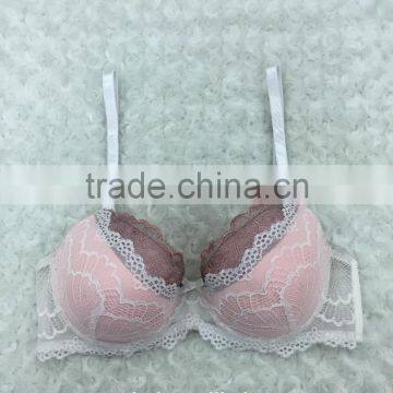 2017 Hot Sale Women Lace Stylish Push Up Bra And Panties Set Sexy Underwear photo-2