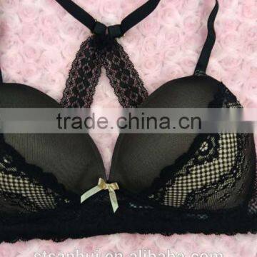Hot Popular Ladies Fashion Mesh Bra With Lace photo-3