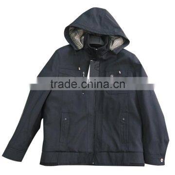 removeale hooded with zipper latest fashion jacket for men