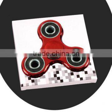 Electroplated Metal Color Fingertips Gyro Toys Finger Decompression Triangle Gyro Manufacturers photo-3