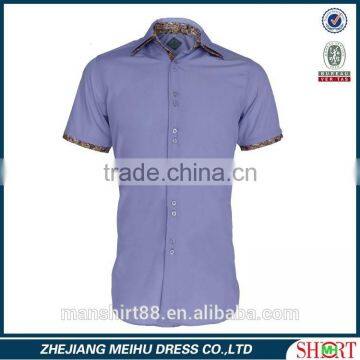 New Fashion Design Man's Slim Fit Short Sleeve Shirts photo-2