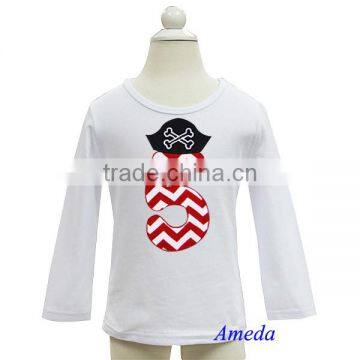 Boys 5th Birthday Pirate White Long Sleeves Tee 3M-7Y photo-1