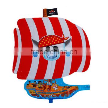 Aluminium Foil Balloon Halloween Skull Multicolor Boat Balloons For Party