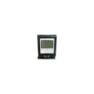 Multifunction LCD Digital Clock with Pocketbook