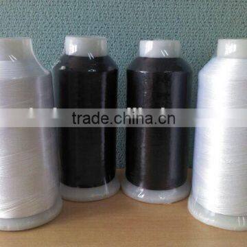 75D/2 Hot Offer Polyester Bottom Sewing Thread 5000M/cone White and Black Colors photo-2