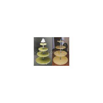 Particle Board Metal Light Duty Round Shop Display Stands Rack