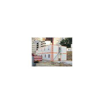 Galvanized Steel Prefab 20FT Container House With Four Flat Pack Cabins For Dorm