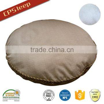 Hot Selling Flat Round Fleece Brown Piping custom luxury dog bed