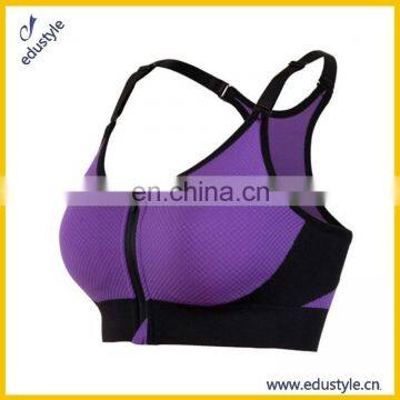Wholesale Sports Bra Tops,Women Yoga Bra With Zipper photo-2