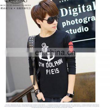 Peijiaxin Hot Selling Screen Soft Cotton Custom Printed Plain Long Sleeve Tshirts