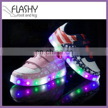 Wholesale kids shoes children's yeezy glowing shoes 2016