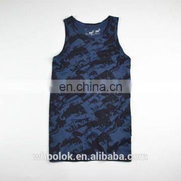 Mens Printing Vest Summer Quick Dry Breathable All Over Printing Cotton Vest photo-3