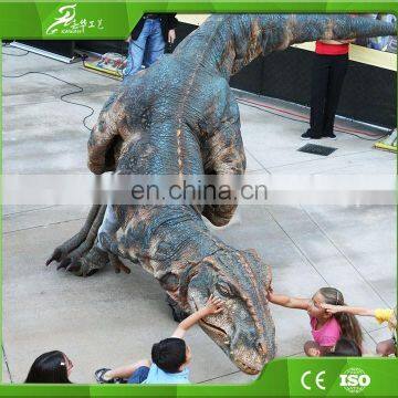 KAWAH China Manufacture Amusement Park Realistic Guy Riding Dinosaur Costume photo-2