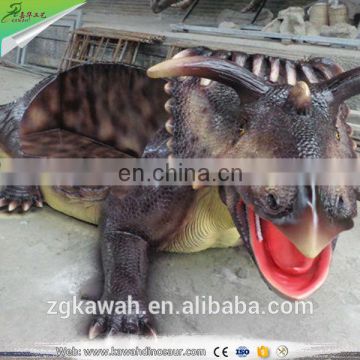 Kawah Street Resin Animal Chair Realistic Fiberglass Dinosaur Chair For Sale