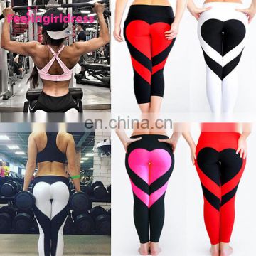 Custom Logo Sexy Ladies Printed Leggings Sex Tights Leggings With Pocket In Bulk Yoga Pants Women Fitness