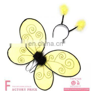 wholesale yellow butterfly plastic angel wings isis wings sale