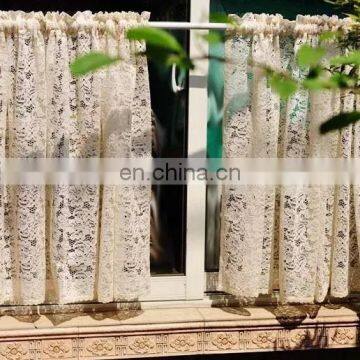 2017 cheap small size cheap price lace design Textile window curtains