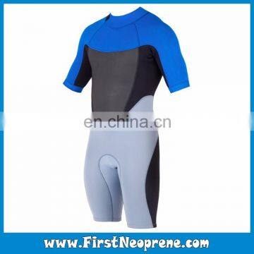 Breathable Top Grade 2/3MM Premium Neoprene CR Men Short Sleeve Neoprene Shorty Diving Suit