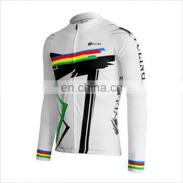 Wholesale Sublimation Printed Mesh Bonded Custom Cycling Clothing Long Sleeve