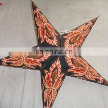 NEW GLITTER PRINTED PAPER STAR LANTERNS From India photo-4