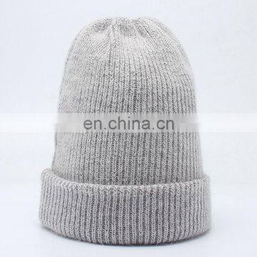 New arrival custom logo thick beanie hat